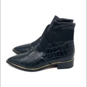 Valentina Ragoni Crocodile Leather Ankle Boots